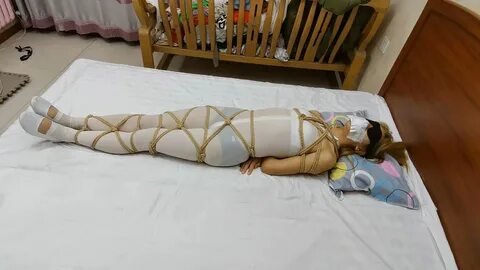 Panty hose bondage.