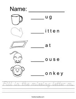 Fill in m