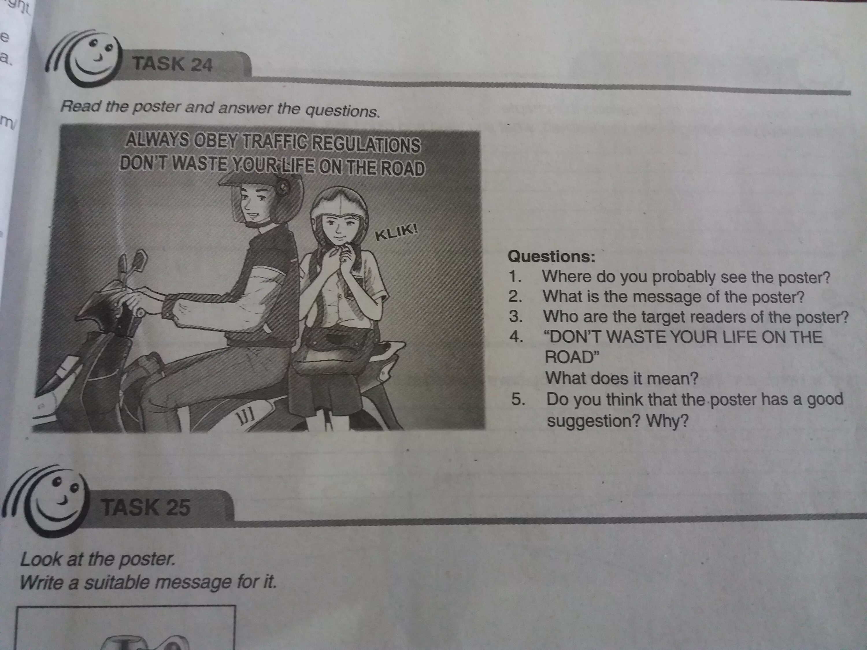 16 answer the questions. Look through the poster and answer the questions 8 класс. Look through the poster and answer the questions.