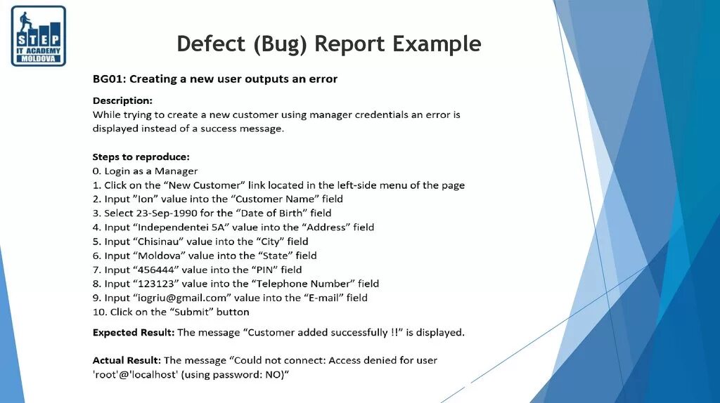 Написать step. Баг репорт. Bug Report пример. Баг репорт пример. Пример написания баг репорта.