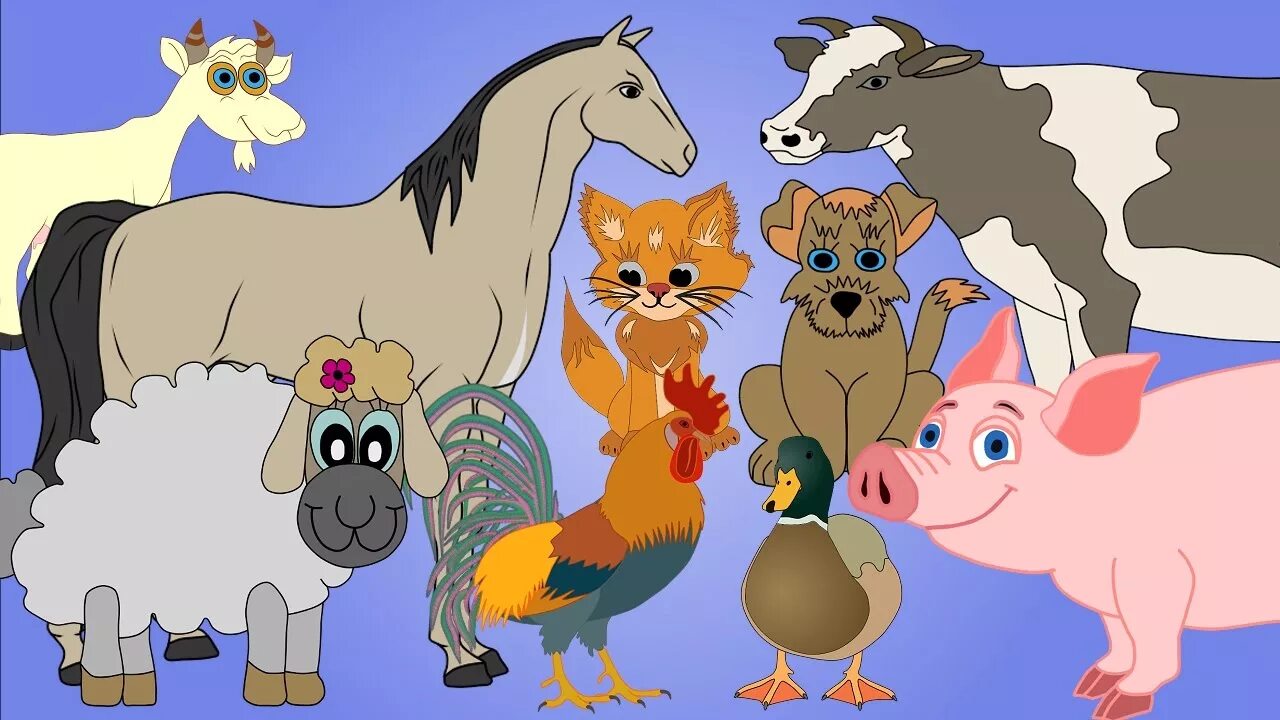 Говорят животные 1. Мультик для детей про домашних животных. Животные для детей мульт. Мультики про животных для детей. Домашние животные картинки для детей.