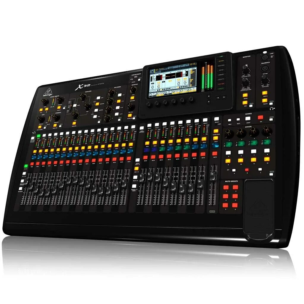 Микшерный пульт behringer x32. Цифровой пульт Behringer x32. Цифровой аудиомикшер Behringer x32. Пульт Беренджер x32.