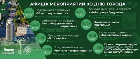 Программа на день города набережные челны