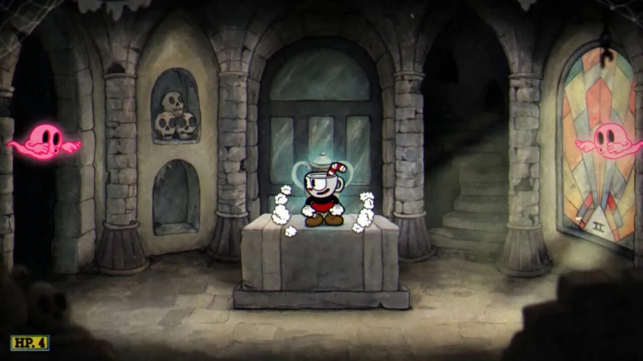 Cuphead the giant. Скрытые монеты в cuphead. Cuphead dlc боссы. Cuphead кладбище. Секретный босс капхед.