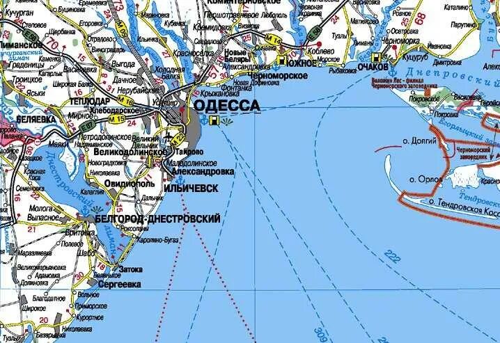 Карта очакова. Одесса карта побережья черного моря. Карта Черноморского побережья возле Одессы. Остров Кубанский Одесская область на карте.