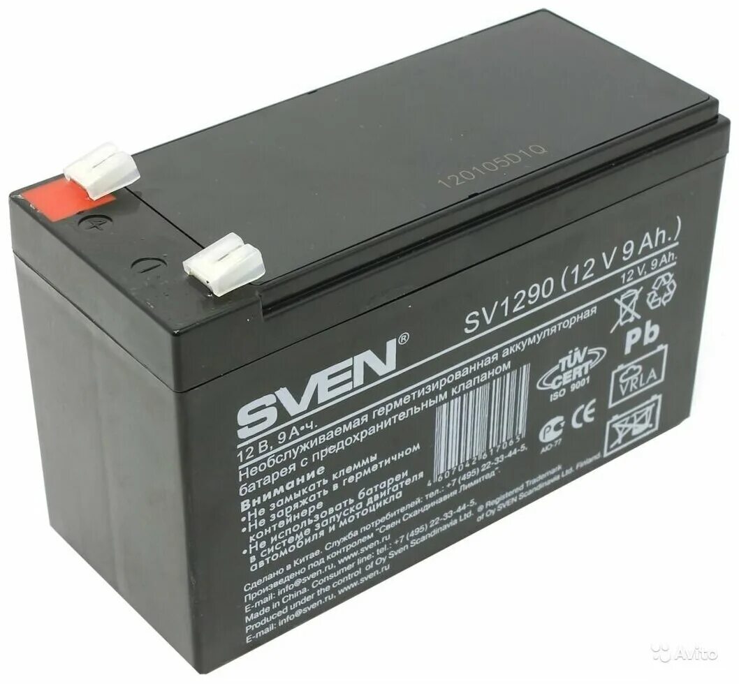 Sven sv1272. Батарея для ибп sven sv12120. Аккумулятор sven sv1270. Аккумулятор sven sv1290 (sw 12v 9ah). Sven 12v 9ah.