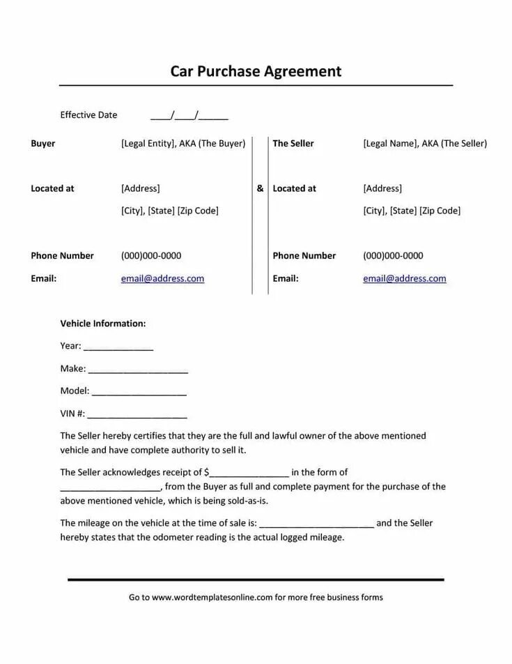 Purchase contract. Purchase contract