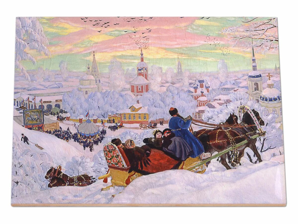 Картина гулянье 1922 год. Кустодиев Масленица 1916.