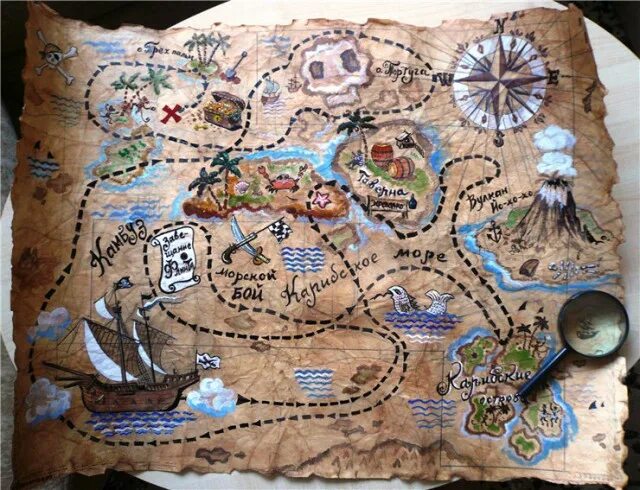 Где сделать карту свои. Карта пиратского клада. Пиратская карта для детей. Карта сокровищ Пиратская. Карта пиратов для детей.