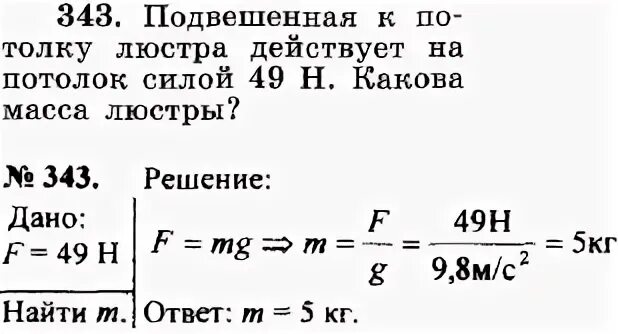 Подвешенная к потолку люстра действует на потолок