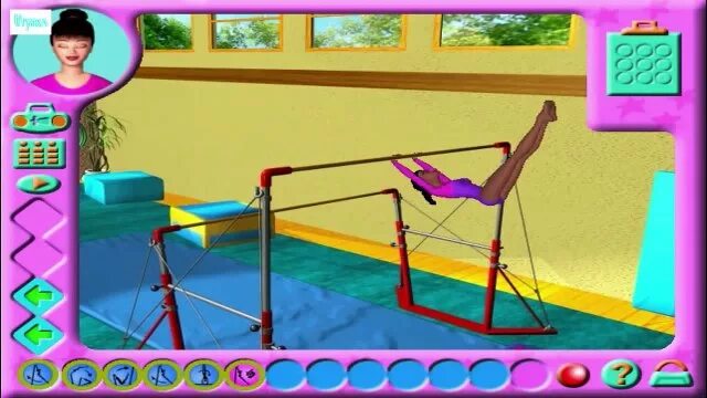 Игра гимнаст. Включи игру гимнастику. Барби гимнастика компьютерная игра. Барби спортивная гимнастка игра. Барби спортивная гимнастика игра на компьютер.