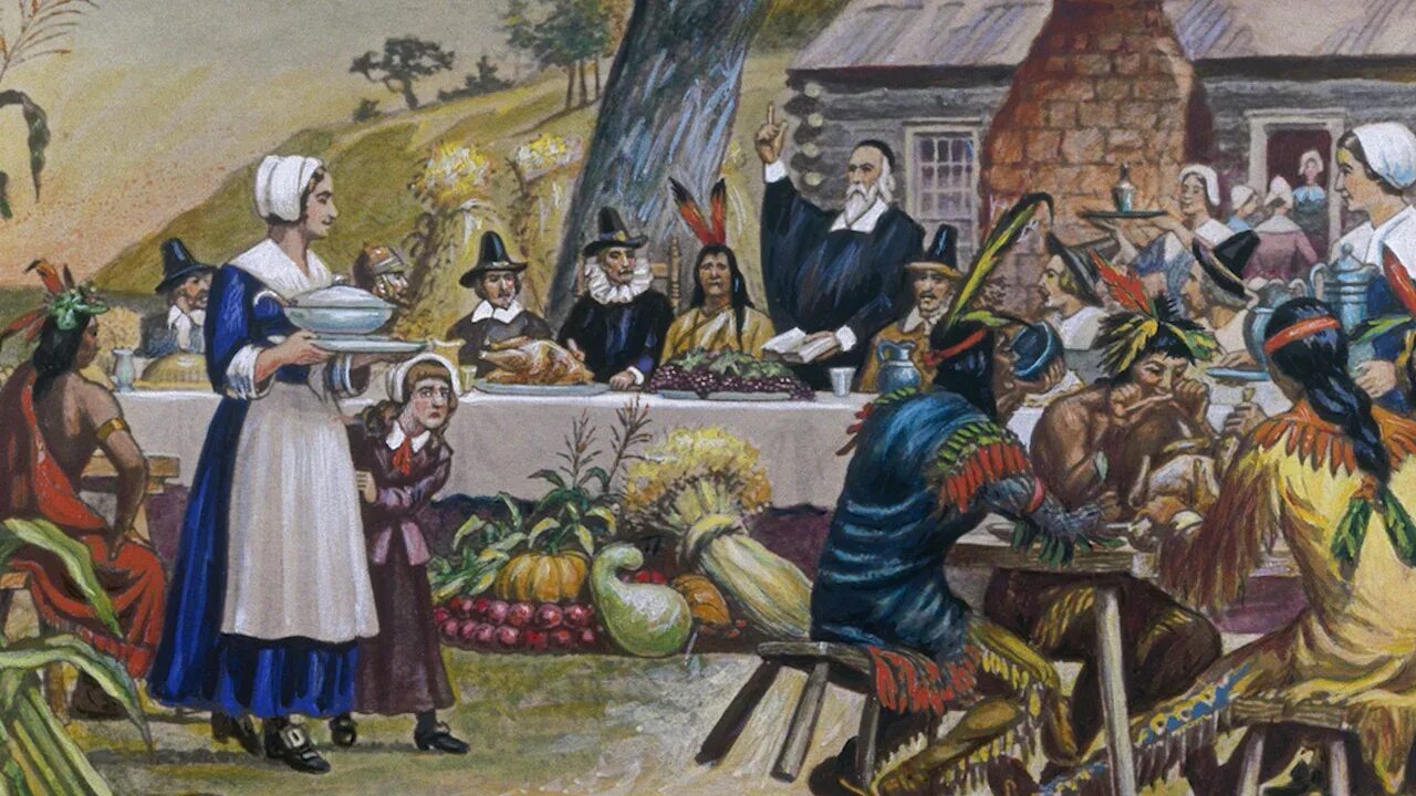 День Благодарения в Америке. Пилигримы день Благодарения. День Благодарения индейцы. День Благодарения в США история.