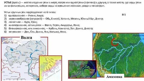 Устье реки волга и амазонка