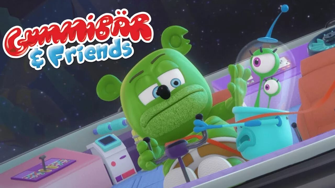 Gummy and the doctor. Gummibär black & green gummy.