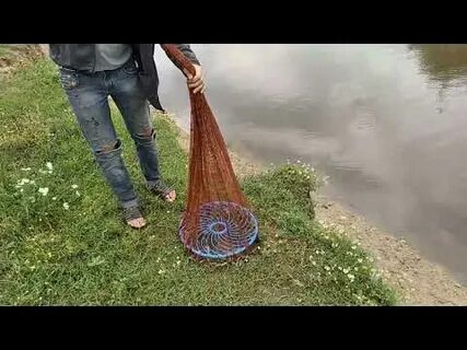 Заброс кастинговой сети с кольцом видео большим