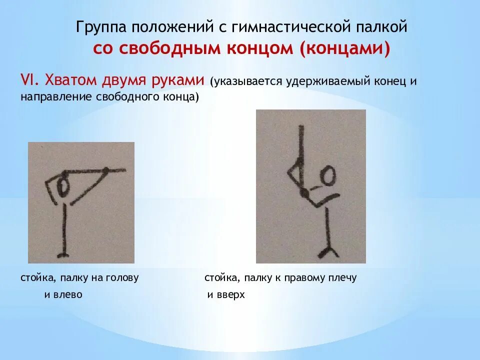 Положение группы. Положение палки в гимнастике. Гимнастическая терминология с палкой. Основные положения с гимнастической палкой. Исходные положения с палкой.