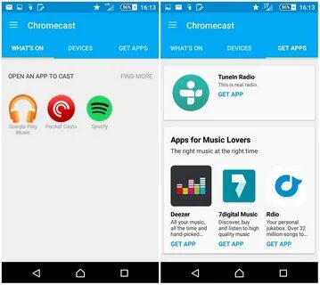 Chromecast приложение