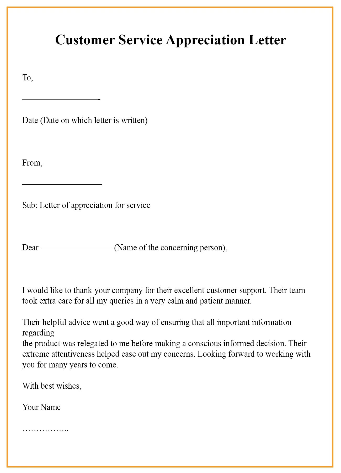 Letter of Appreciation. A Letter appreciate. Letter of Appreciation example. Letter to customers.