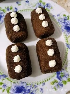 Пирожное картошка из печенья и молока