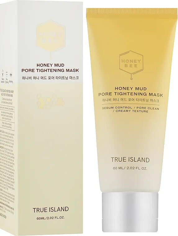 True island honey. Honey Mud Pore tightening Mask. Honey Bee гоммаж true Island. True Island маска для сужения пор. True Island Honey Bee Honey Mud Pore tightening Mask OZON.