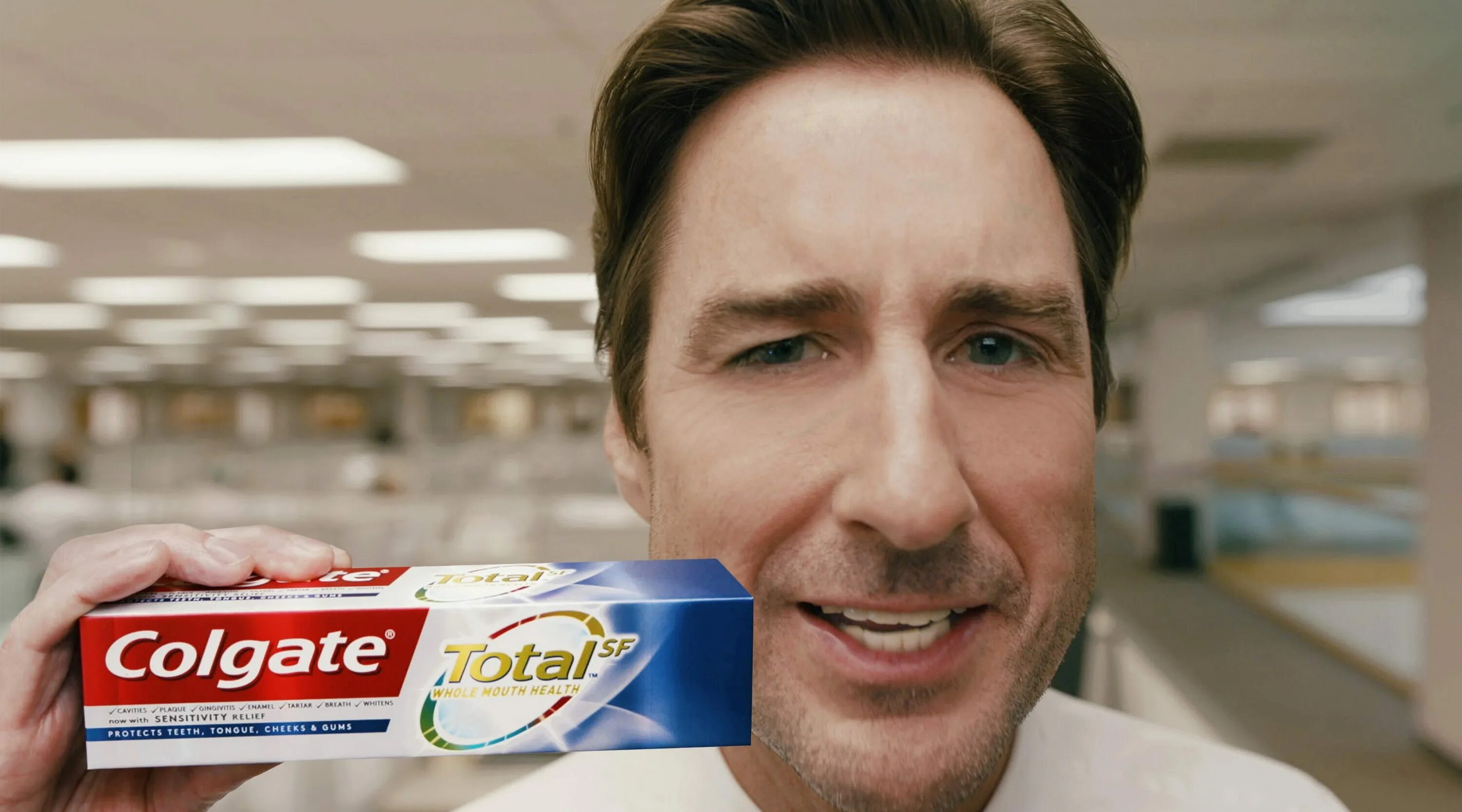 Люк Уилсон Colgate. Реклама Колгейт. Реклама зубной пасты. Реклама пасты Колгейт.