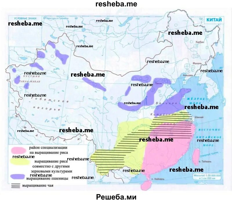 Районы выращивания на карте. Главные районы возделывания риса в Китае карта. Сельскохозяйственные районы Китая контурная карта. Главные районы возделывания риса. Основные районы посевов риса в Азии.