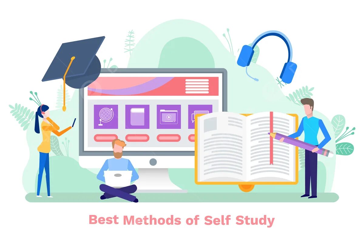 Self method. Study картинка вектор. Self-study рисунок. Самообучение вектор. Self study vector.