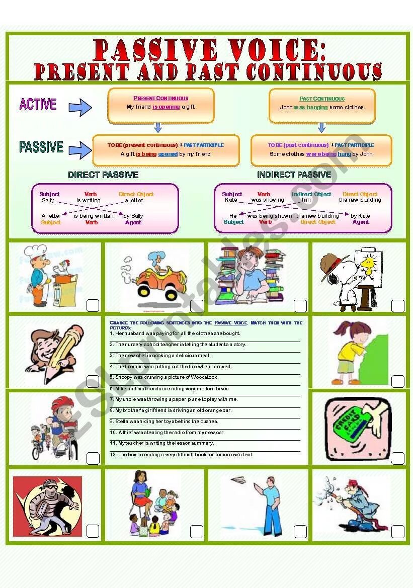 Past continuous voice. Present simple past simple Passive Worksheets. Passive Voice past Continuous упражнения. Present Continuous Passive. Passive Voice past Continuous Worksheets.