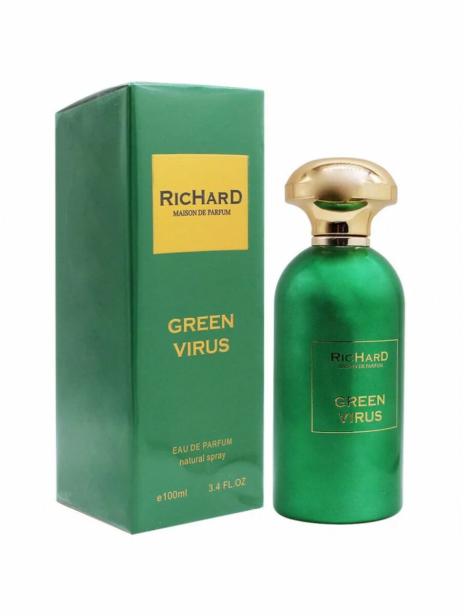 Richard Green virus 100 мл. Парфюм зеленый. Richard virus