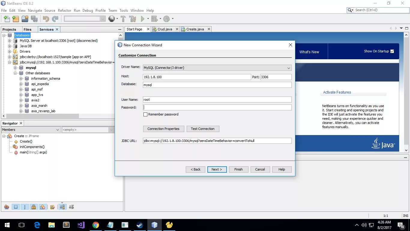 Mysql connect host. Netbeans ide. имя хоста сервера. netbeans ide 13. mysql ide.