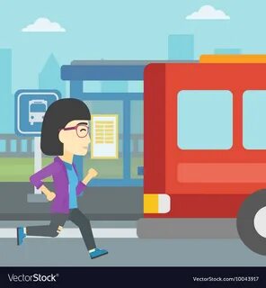 She is the bus stop