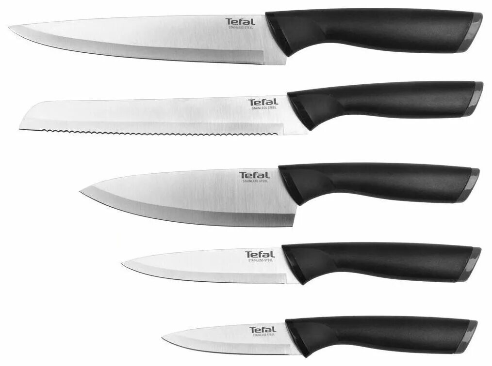 Тефаль ножи кухонные. K221s474 Tefal. Набор кухонных ножей Tefal Comfort Knives k221sa14. Ножи Tefal k221s375. Набор ножей Tefal k2213s75.