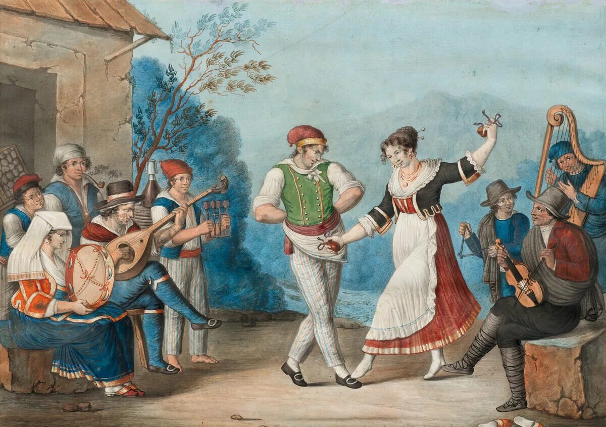 French dance. Тарантелла итальянский народный танец. Тарантелла танец картины. Живопись 19 век Тарантелла. Тамбурин для тарантеллы.