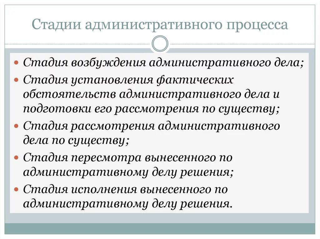 Общее административное судопроизводство