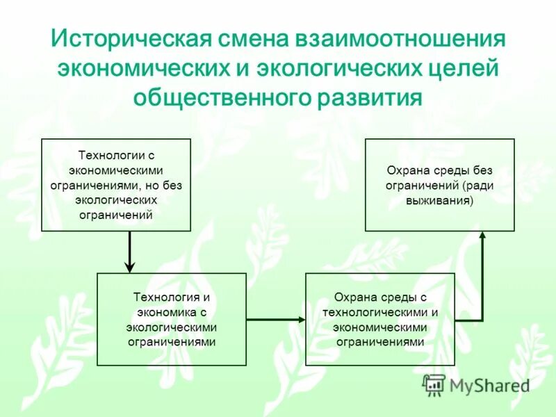 Эколого-экономические взаимосвязи. Виды экологических ограничений. Экологические ограничения хозяйственной деятельности. Экологические ограничения экономического роста. Причины исторических изменений