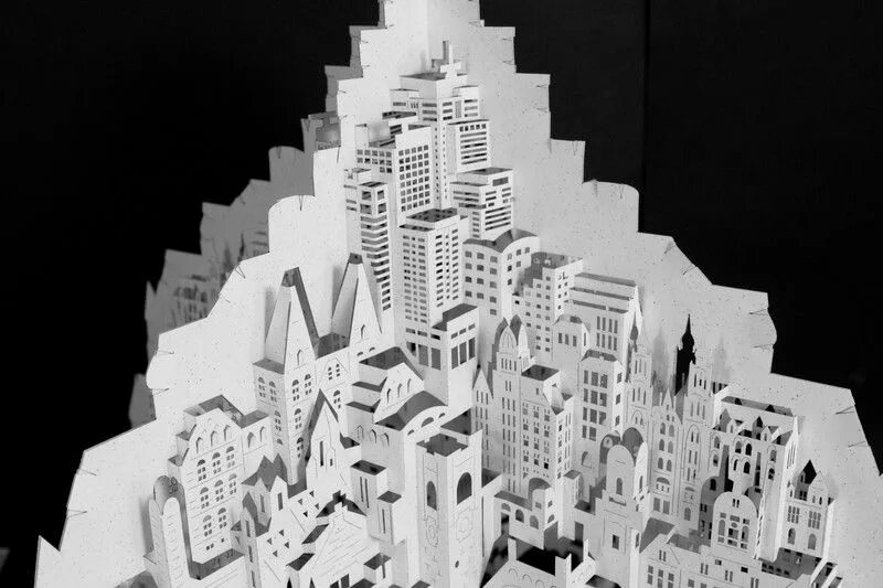 Здания из бумаги. Архитектурные здания из бумаги. Масахиро чатани архитектор. Архитектурное сооружение из бумаги. Готический собор киригами.