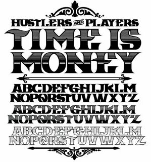 Money шрифты