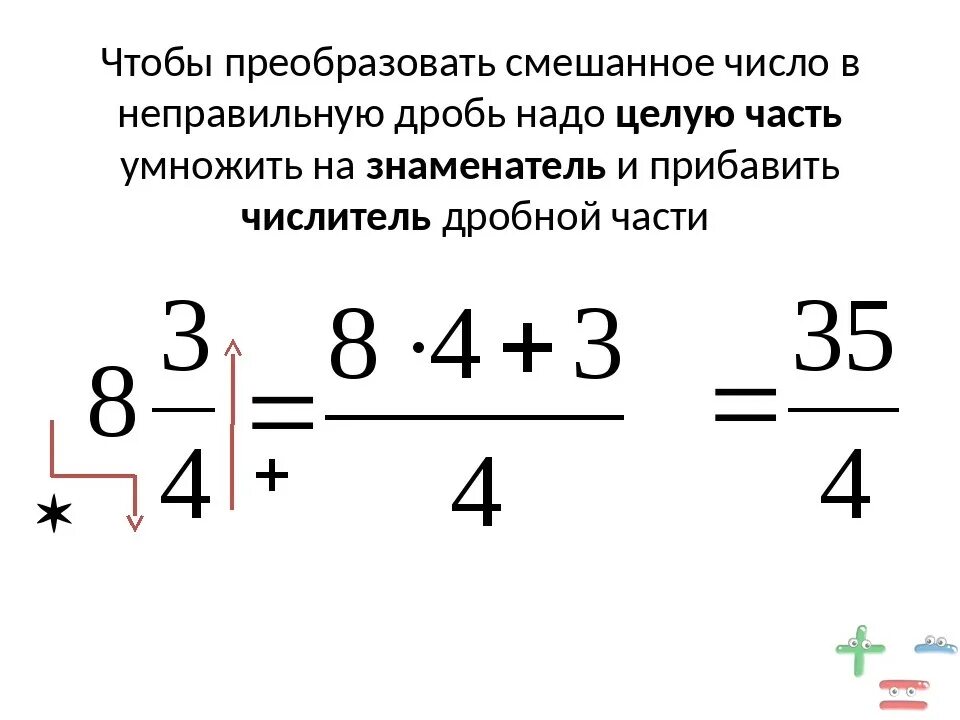 Дробей без целых