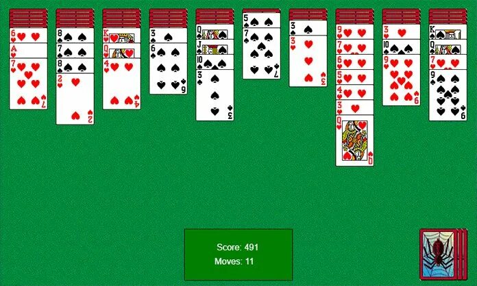 Игра в карты паук. Игра Spider Solitaire. Пасьянс паук две масти. Классический пасьянс паук. Игры в карты червы паук