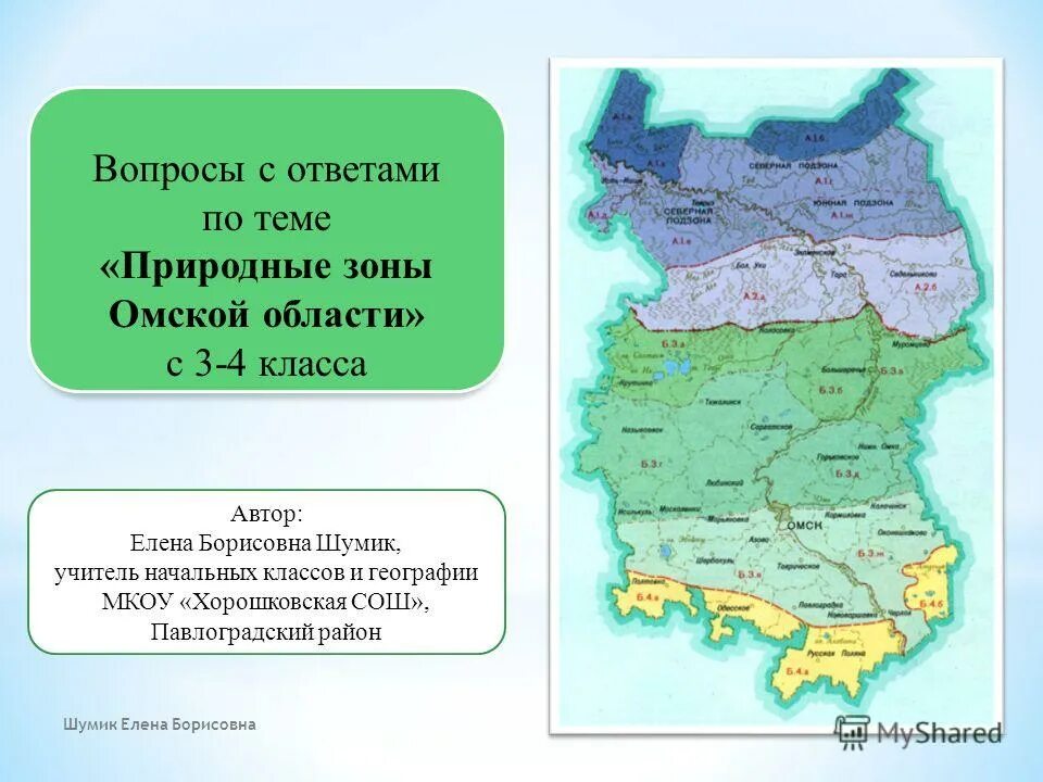 В какой природной зоне омская область