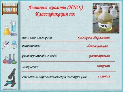 Из азотной кислоты получить кислород