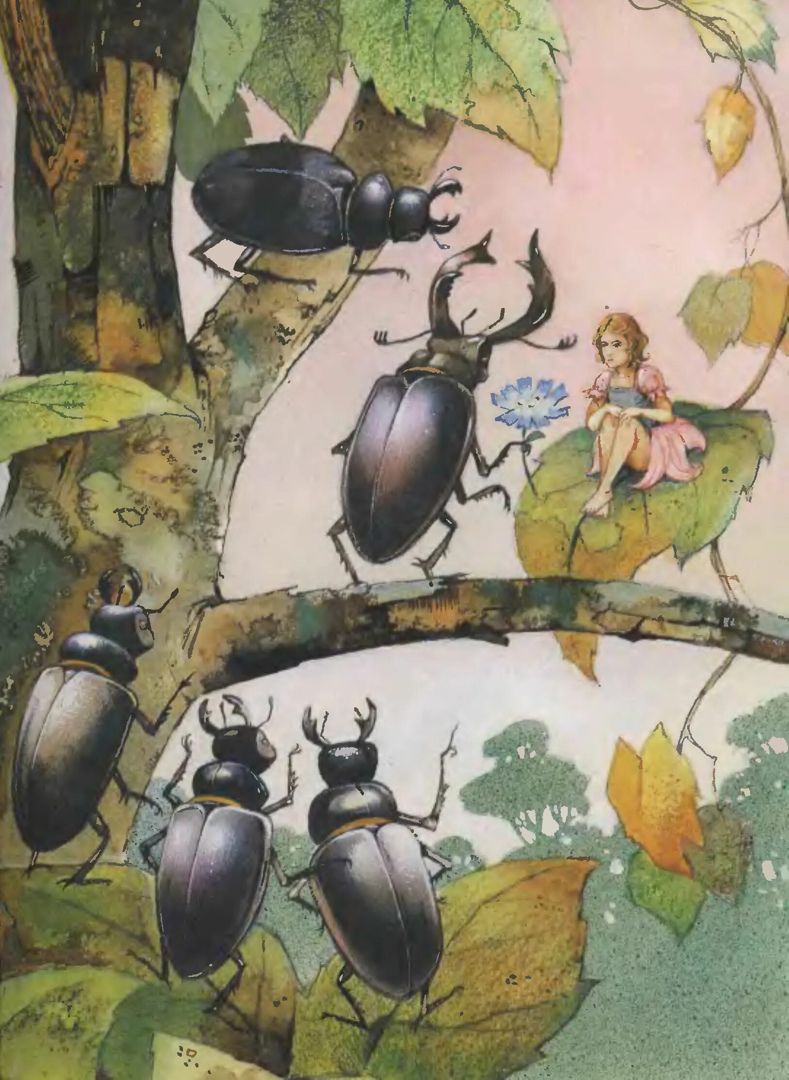 название сказки с жуком. муха цокотуха жук. майский жук дюймовочка. сказка дюймовочка жук. сказка про бабочку для детей.