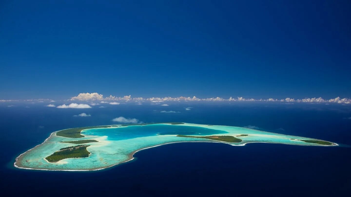 Атолл Тетиароа. Атолл коралловый остров. Тетиароа остров. Атоллы Океании. Кольцевой остров