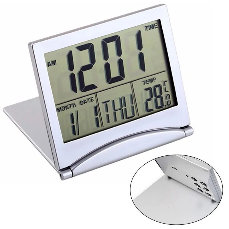 Часы настольные цифровые. Часы настольные электронные Desk Clock 033. Digital LCD Thermometer Desk Alarm Clock Calendar Snooze. Часы-будильник с ЖК-дисплеем 10,5*9,5*8,2см, 7реж, пластик 529-185. Электронный ЖК цифровой термометр.