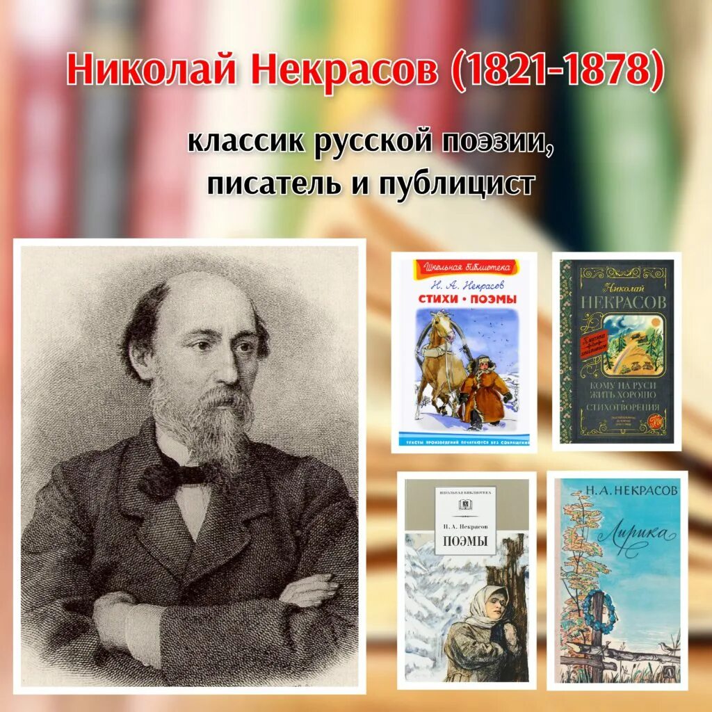 200 Лет со дня рождения поэта Николая Алексеевича Некрасова. Н.А. Некрасов русский поэт (1821—1877).