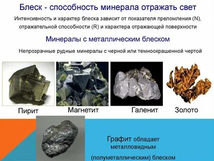 Блеск минералов