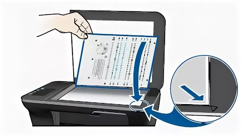 Как правильно положить лист в принтер. Hp deskjet 2510. выравнивание картриджей hp deskjet. лист юстировки для hp. выравнивание принтера.
