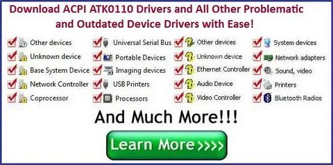 Acpi atk0110 1010110 драйвер