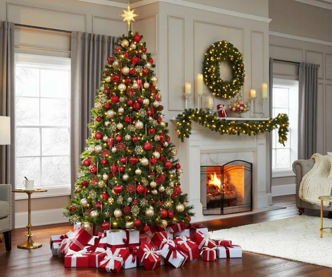 Фотки новогодней елки. Красивая елка. Нарядная елка. Красивая елка на новый год. Новогодняя елка дома.