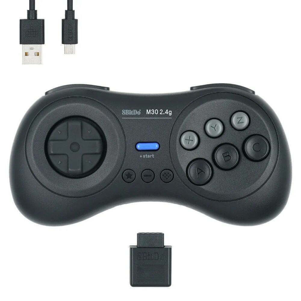 Беспроводной джойстик сега. 8bitdo m30. 8bitdo m30 Bluetooth. 2.4G Wireless Controller Gamepad. Геймпад для сега мега драйв беспроводной универсальный.